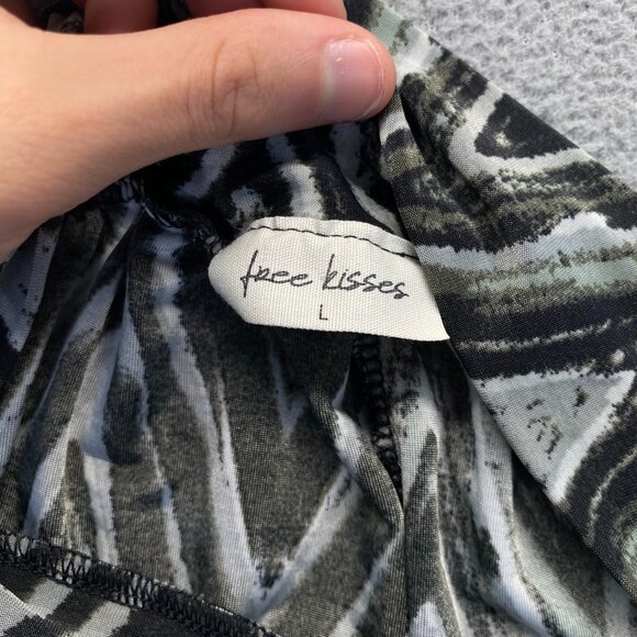 Free Kisses  Women's Wide Leg Pants Size Large,Stretch,Casual - Picture 3 of 6